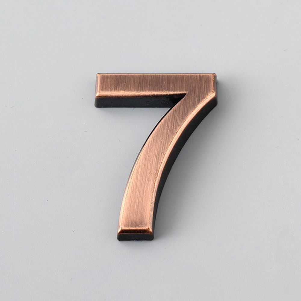 Adesivo in bronzo Appartamento Edificio Decorazione da parete Casa Numero di hotel Adesivo Porta Indirizzo Cifre Adesivo digitale Targa