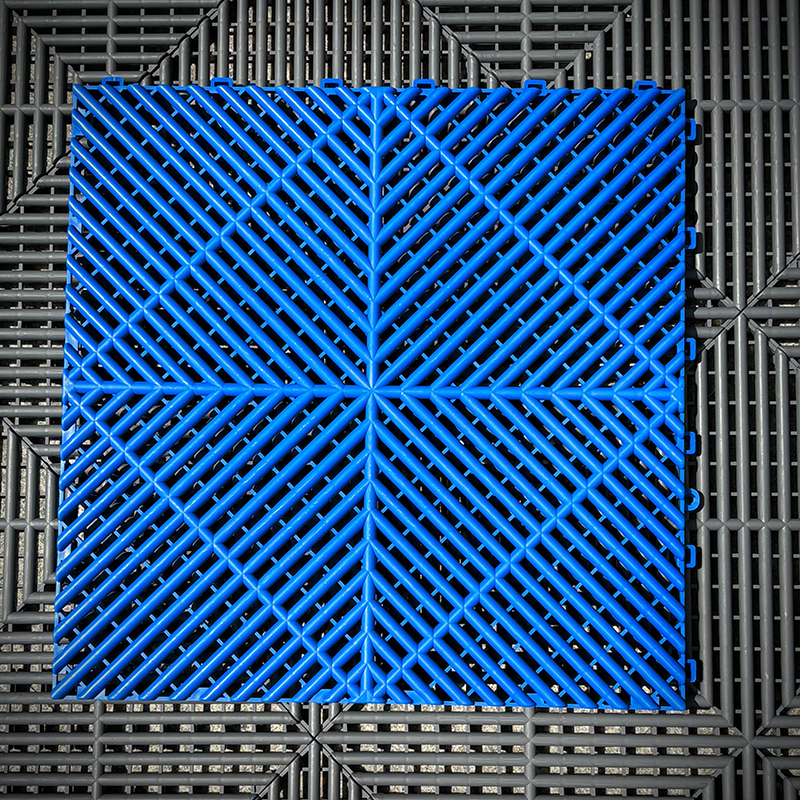 400*400*18mm Anti Slip Garage Flooring Pp Interlocking Floor Modular Workshop Garage Floor Tiles