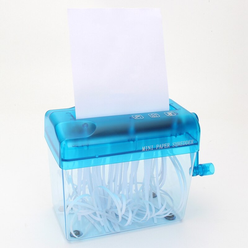 Household Mini Manual Desktop Paper Shredder Hand Shredder Simple Paper Shredder