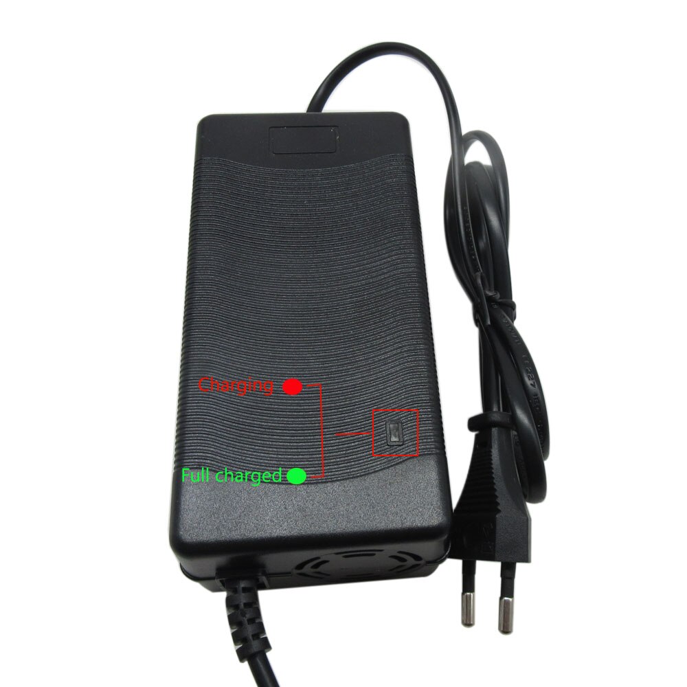 48V 3A electric bike battery Charger Output 54.6V 3A XLR Male connector use for 13S 48 Volt ebike scooter battery with fan