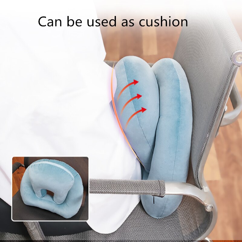 Oreiller de bureau multifonction pour dormir, voyage, Portable, innovant, corps, dos, pliable, protection du cou