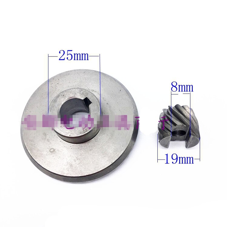 One Set 2pcs Spiral Bevel Gear Pinion Set Repair Part for Ken 125 150 9925 9950 Angle Grinder