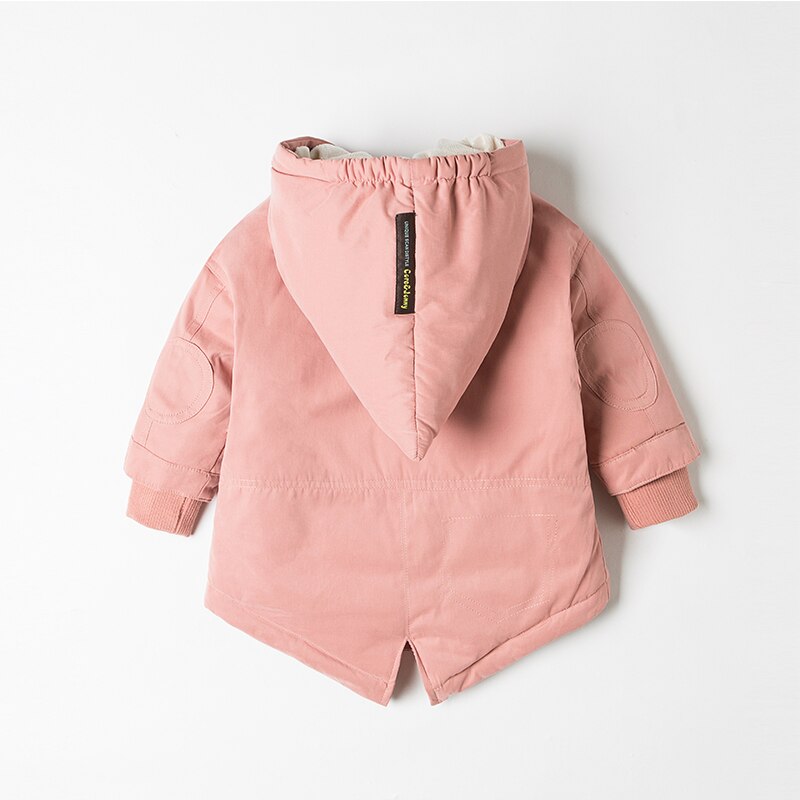 Chaqueta de plumas para niños chaqueta de plumón de pato blanco grueso en la sección larga de las nuevas prendas de vestir y abrigos para niños y niñas