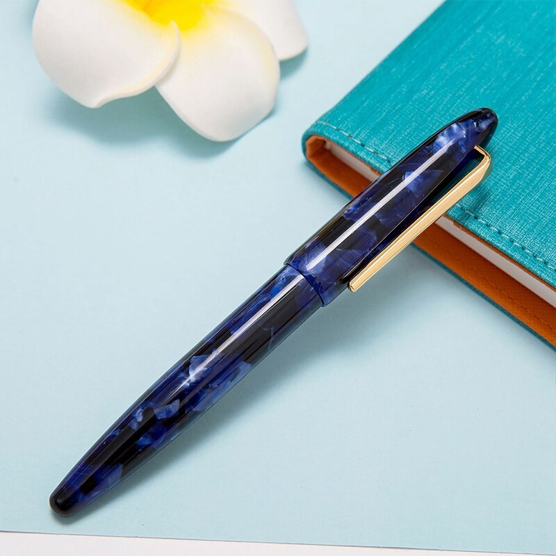 Neue Moonman Brunnen Stift Acryl Metall Transparent Gold Nib F 0,5mm Nib Brunnen Stifte Büro Schule Schreibwaren Schreib