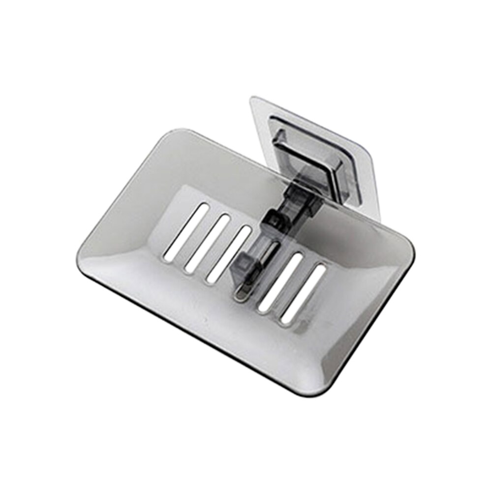 Porte-savon mural plaque plastique porte-plateau porte-savon salle de bain plateau accessoires boite etagere vaisselle murale: Black
