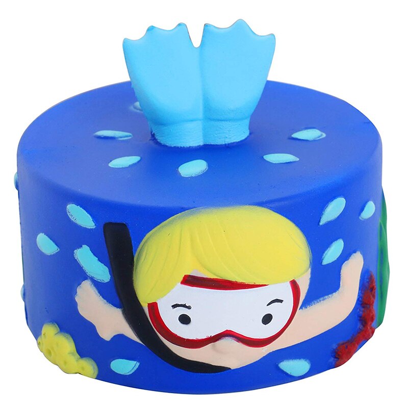 Jumbo Squishy Cartoon Duiken Cake Leuke Langzaam Stijgende Mode Zachte Squeeze Speelgoed Originele Verpakking Leuk voor Kinderen Speelgoed Xmas