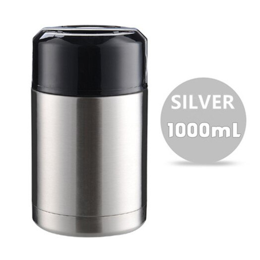 Boîte à déjeuner Thermos de grande capacité 800ML/1000ML, conteneurs portables en acier inoxydable pour aliments et soupe, flacons sous vide Thermocup: Rose