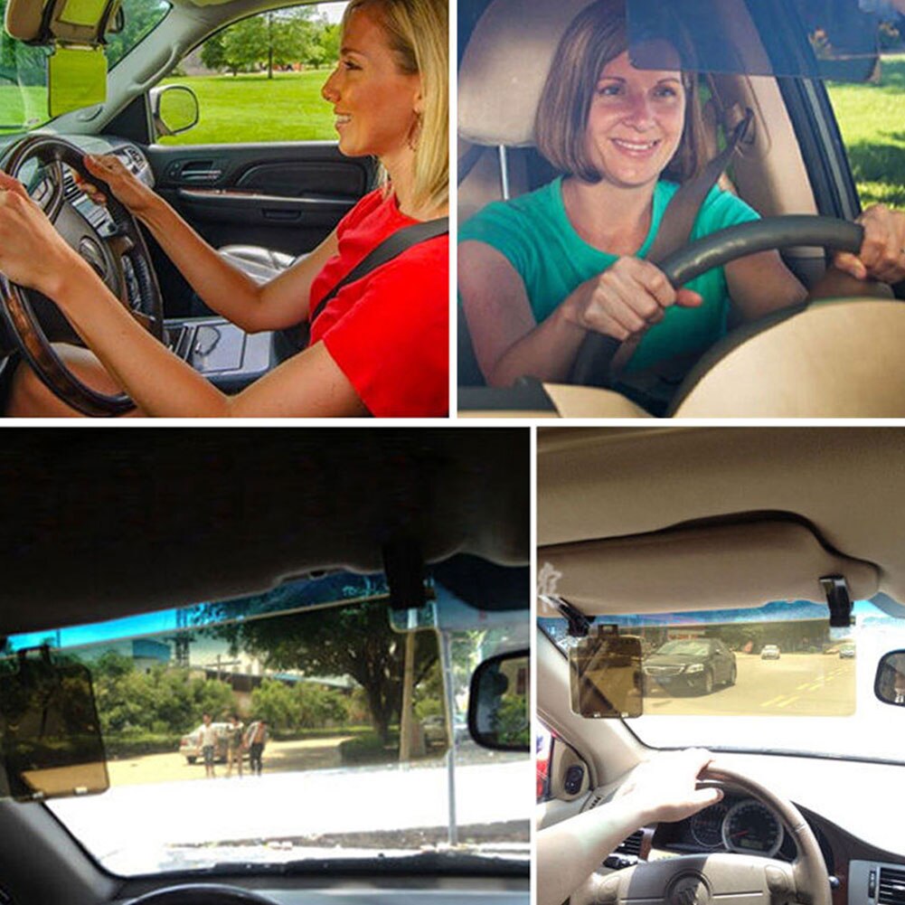 Anti-Glare Car HD Sun Visor Shield Clear View Day and Night UV Blocker Fold