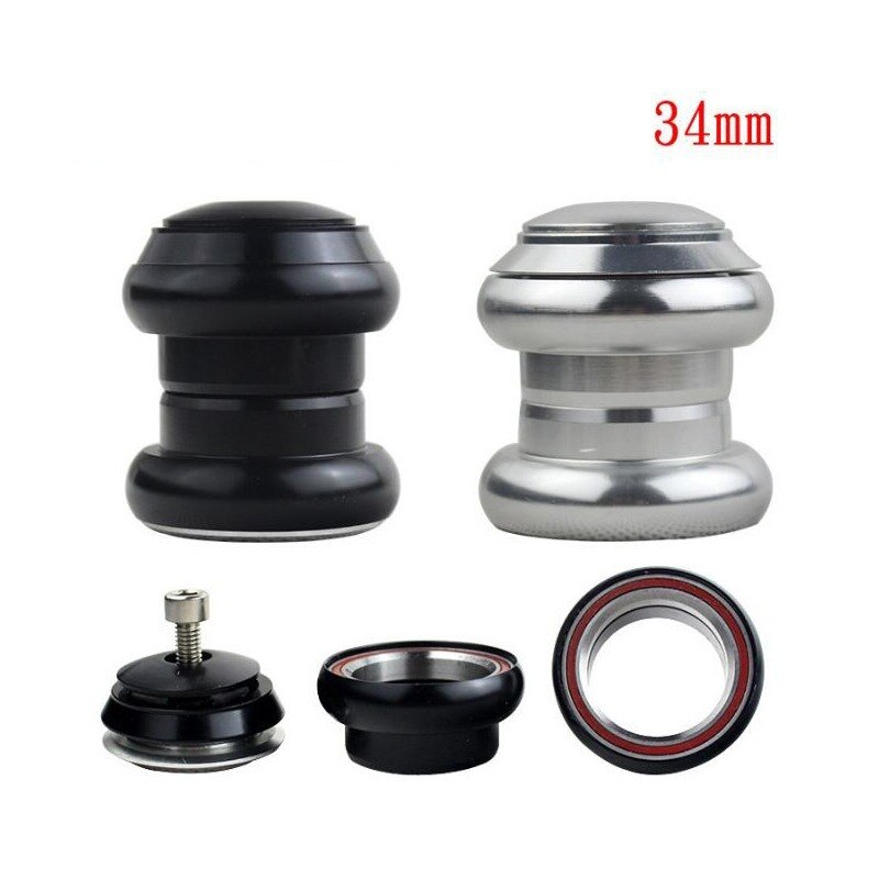 Bike Headset 34MM Mountain Bike Road Bike Headsets Threadless External Headsets Sealed Bearings 1 1/8" Bicycle Parts