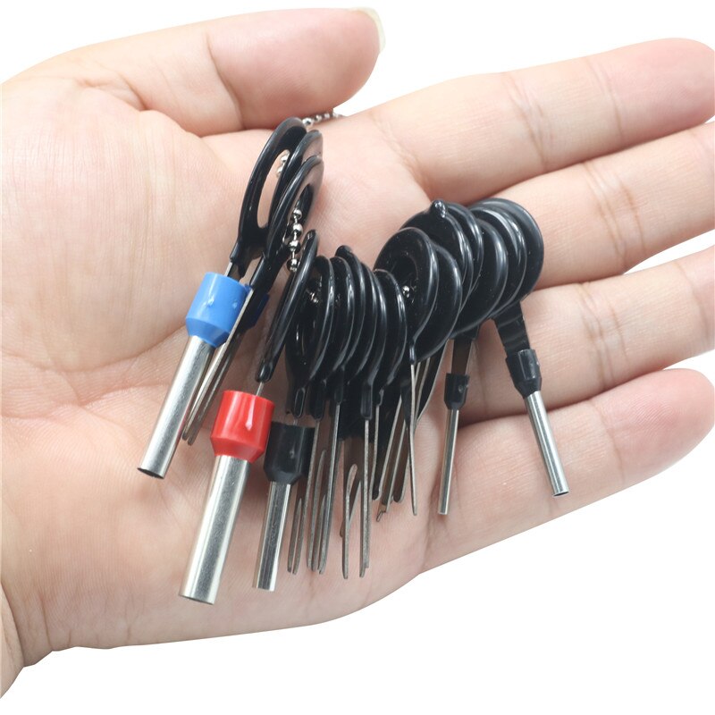 18 Pcs Electrical Wire Puller Hand Tools Kit Car Plug Terminal Removal Tool Pin Needle Retractor Pick