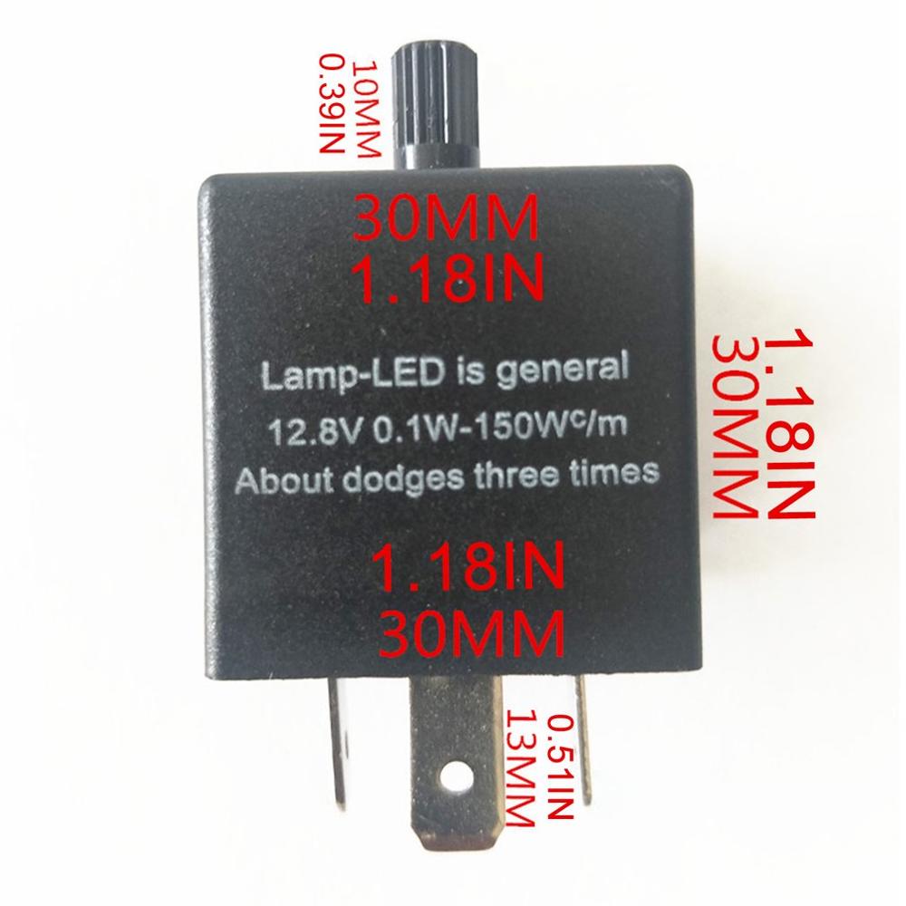 Adjustable 3 Pin LED Electronic Flasher Relay 3 Pin LED Automotive Electronic Flash Relay Car Relay CF14 JL-02