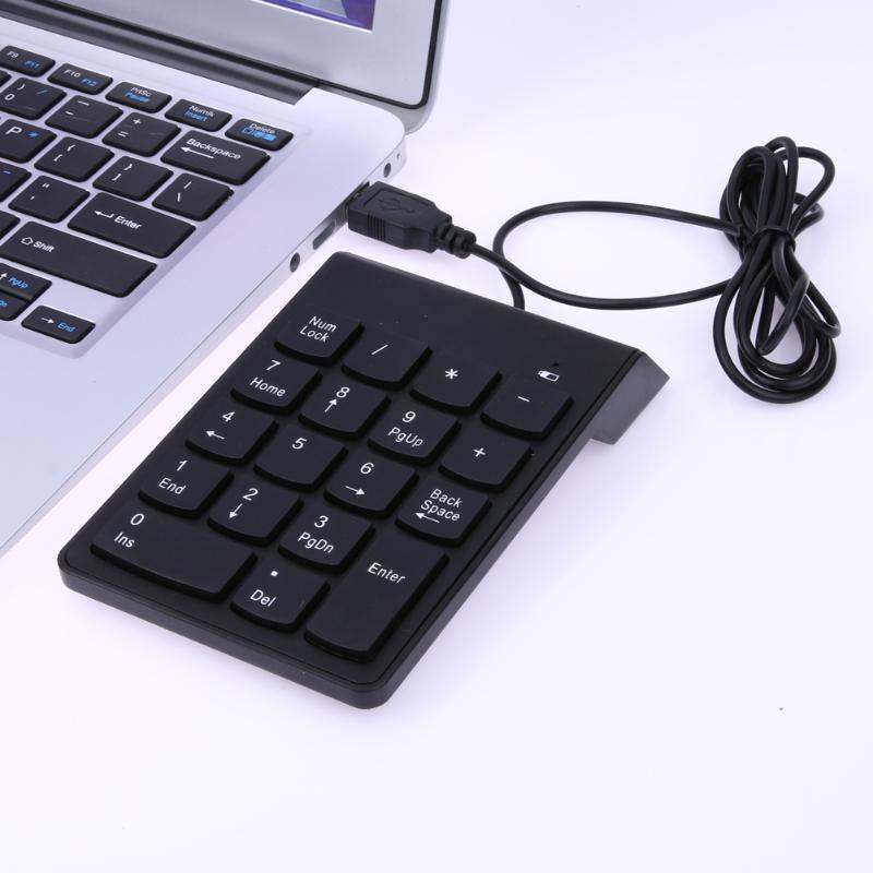 Usb Mini 18-Toetsen Numeriek Numeriek Aantal Toetsenbord Keyboard Voor Laptop Note