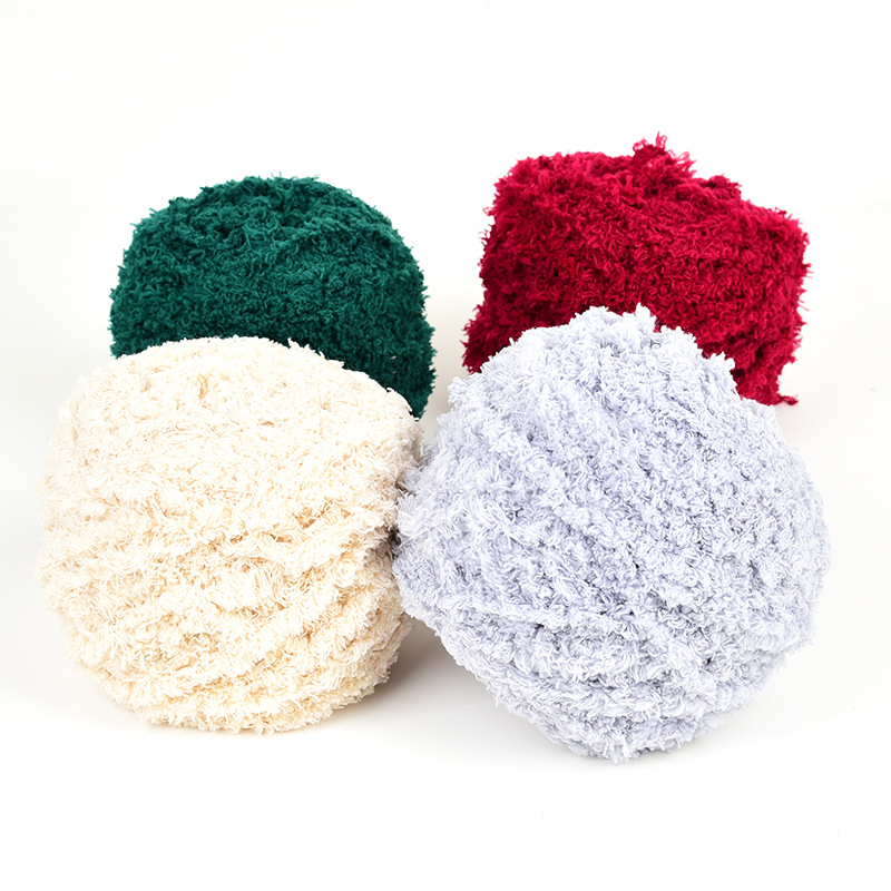 Coral Fleece Yarn Soft Braided Yarn Hand Woven Scarf Thick Baby Toddler Wool Knitting Special Price Crochet Thread
