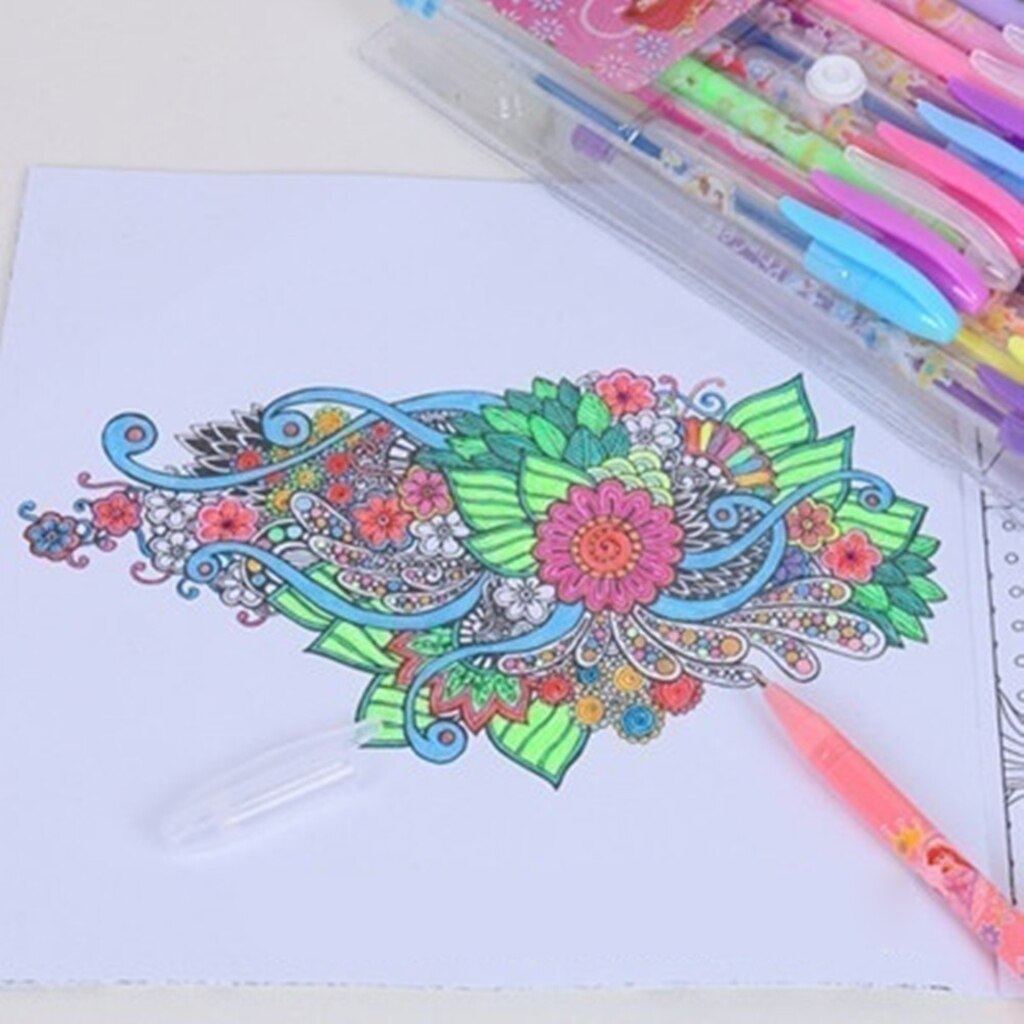 Highlighter ink gel pen refills  , 60/100 farve 0.8mm, ingen dubletter, mere blæk end