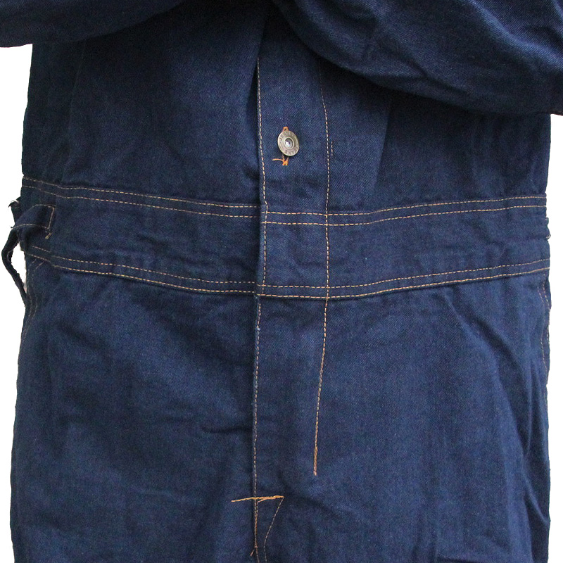 Mens Overalls Denim Work Clothing Hooded Coveralls Plus Size Labor Overalls For Worker Machine Welding Auto Repair Painting