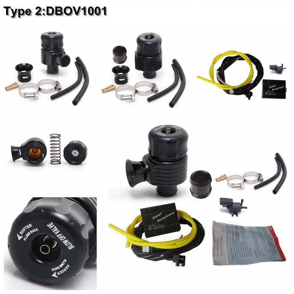 Universal ElectrIcal Turbo Diesel Blow Off Valve With Horn Dump Valve Kit TK-DBOV1001/TK-DBOV1001B