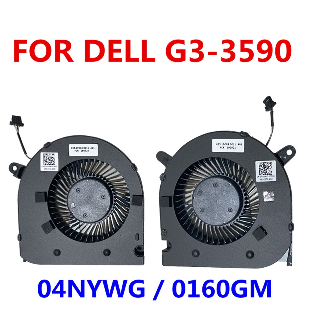 CPU Cooling fans For Dell G3 3590 G3-3590 0160GM 04NYWG GPU Graphics card cooler fan EG75070S1 1C070 1C060 S9A