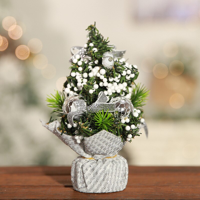 20cm bord juletræ dekoration fyrretræ mini xmas træ juledekorationfestival miniature træ år: 6