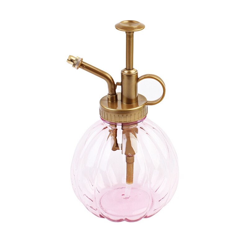 Retro gieter bloem antiek plastic glas brons stijl planten douche knutsel blikken fles klein tuingereedschap: Pp