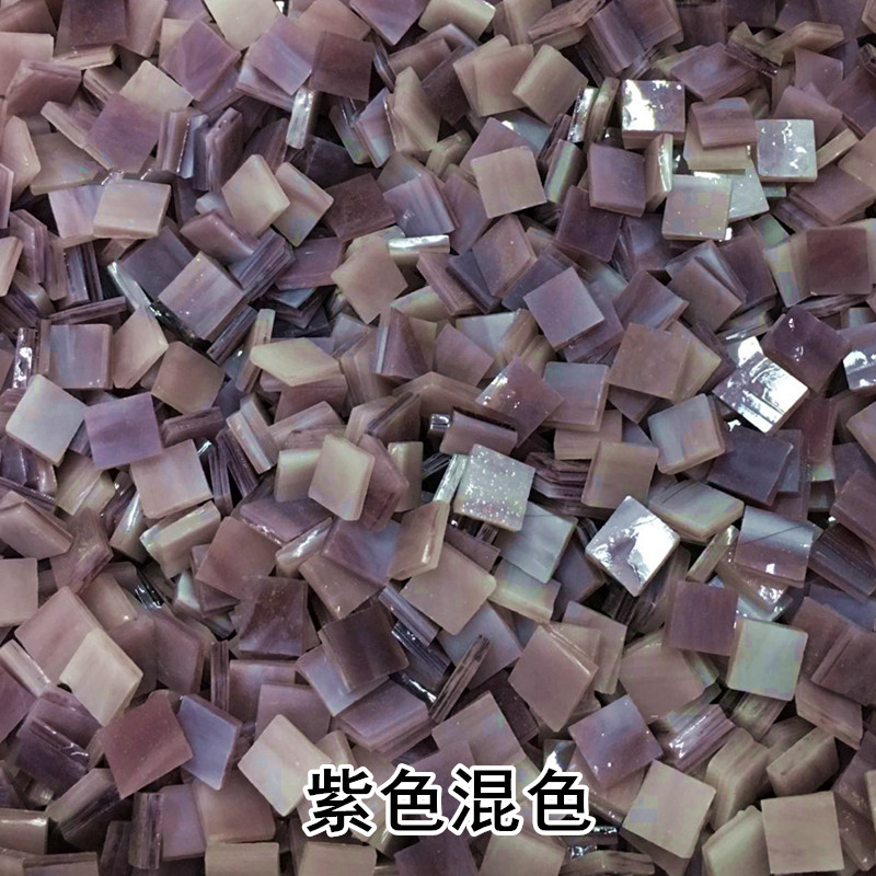 80G/2.82Oz (110 Stuks) 1Cm Vierkante Gekleurde Glas Spiegel Mozaïek Tegels Art Glas Ambachten Materialen Diy Bulk Mica Decoratie