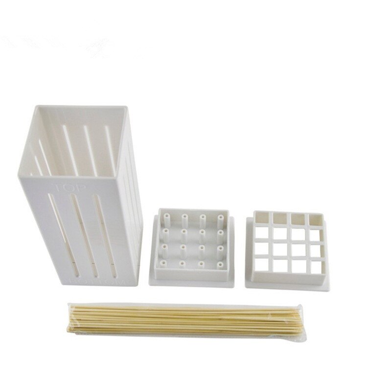 1PC Meat Skewer Machine Kabob Maker Box BBQ Tool Beef Mutton Meat Grill Machine Beef Meat Maker 16 Bamboo Skewers QA 129