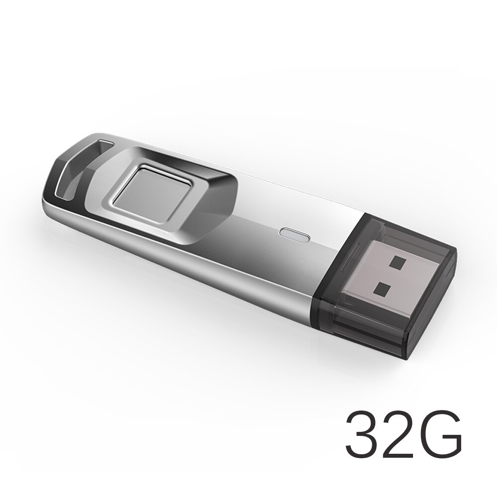 64GB 32GB Fingerprint Lock U Disk USB Flash Drive Pen-Drive Encrypted U Disk USB 3.0 Stick Confidentiality For Laptop Desktop: 32G