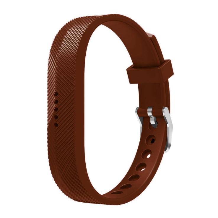 Siliconen Metalen Gesp Polsen Band Armband Voor Fitbit Flex 2 Mode Horloge Sport Smart Band Vervangen Polsband Voor Fitbit Flex 2: coffee