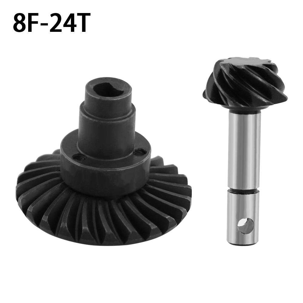 8T 24T/27T/30T/33T Staal Spiraalvormige Bevel As Gear Voor 1/10 rc Crawler Axiale SCX10 Ii Iii 90046 Axi03014 Capra 1.9 Utb