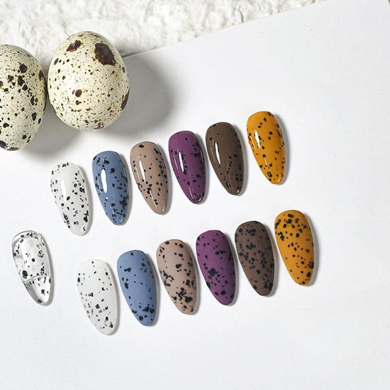 8Ml Gel Gepolijst Nail Art Ei Shell Nail Lijm Kwartel Ei Spotted Art Nail Afwerking E8F8