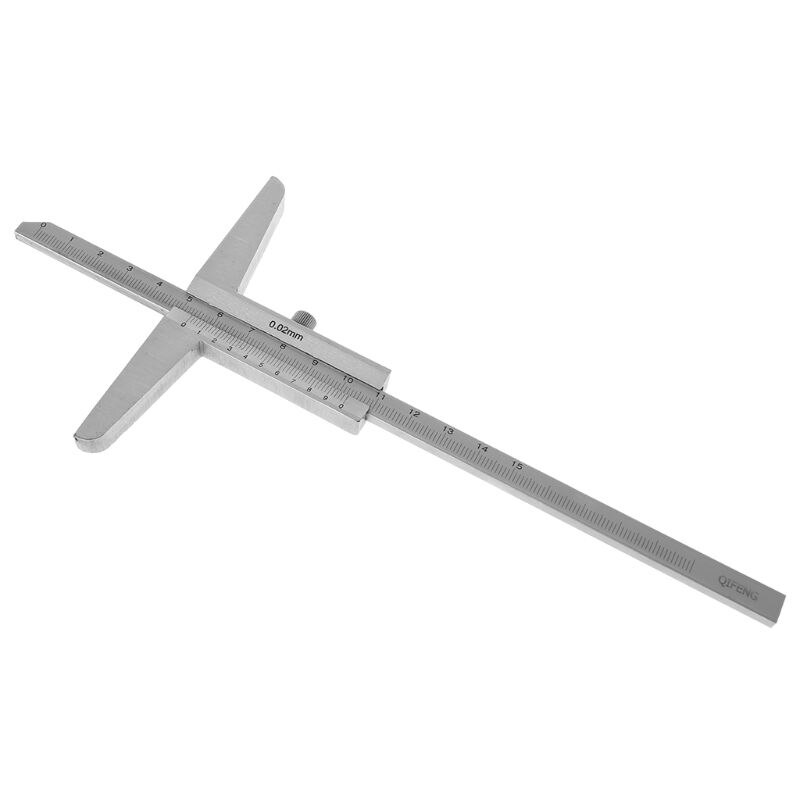 0-150mm/0-200mm/0-300mm Depth Vernier Caliper 0.02mm Accuracy Depth Gauge Depth Measuring Tool