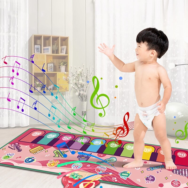 Klaviermatte für kinder, musikmatte für kleinkinder oder babys, musikalische weihnachts- und geburtstagsmatte für jungen und mädchen