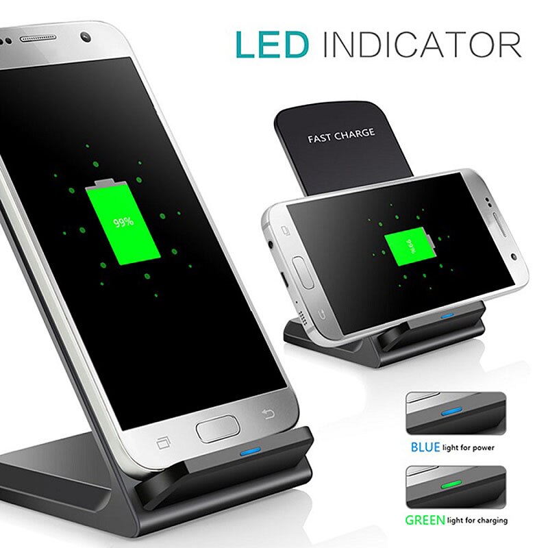 Qi chargeur sans fil pour iPhone XS Max XR X 8 support rapide support chargeur sans fil pour Samsung S9 S8 Note 8 Xiaomi mix 2s