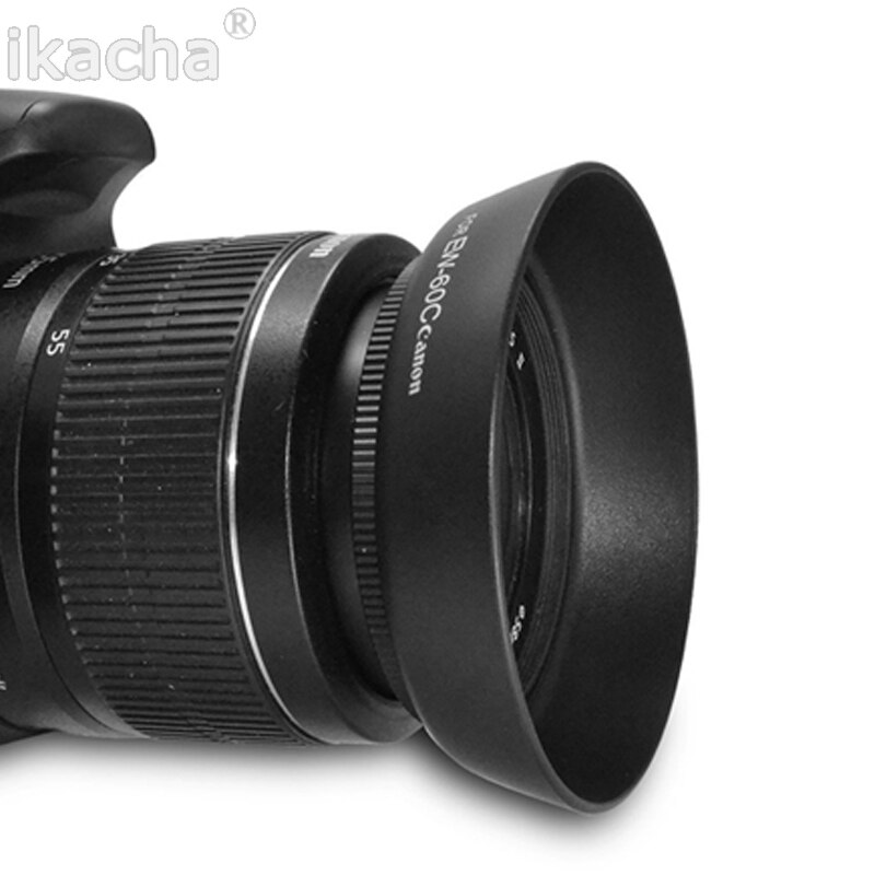 Bonbela 3-in-1 Opvouwbare Zonnekap – Universele 62 Mm, Verstelbaar In 3 Standen, Voor De Meeste Camera's 2 miniatura
