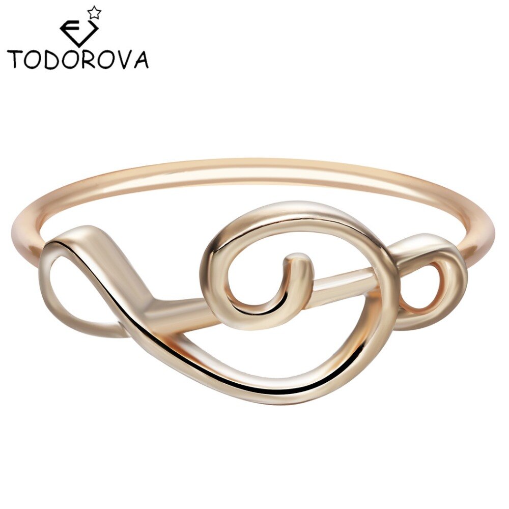 Todorova Violinschlüssel Schmuck Charme Musik Liebhaber Knöchel Ring Minimalistischen Musik Hinweis Ringe Minimalistischen Hipster