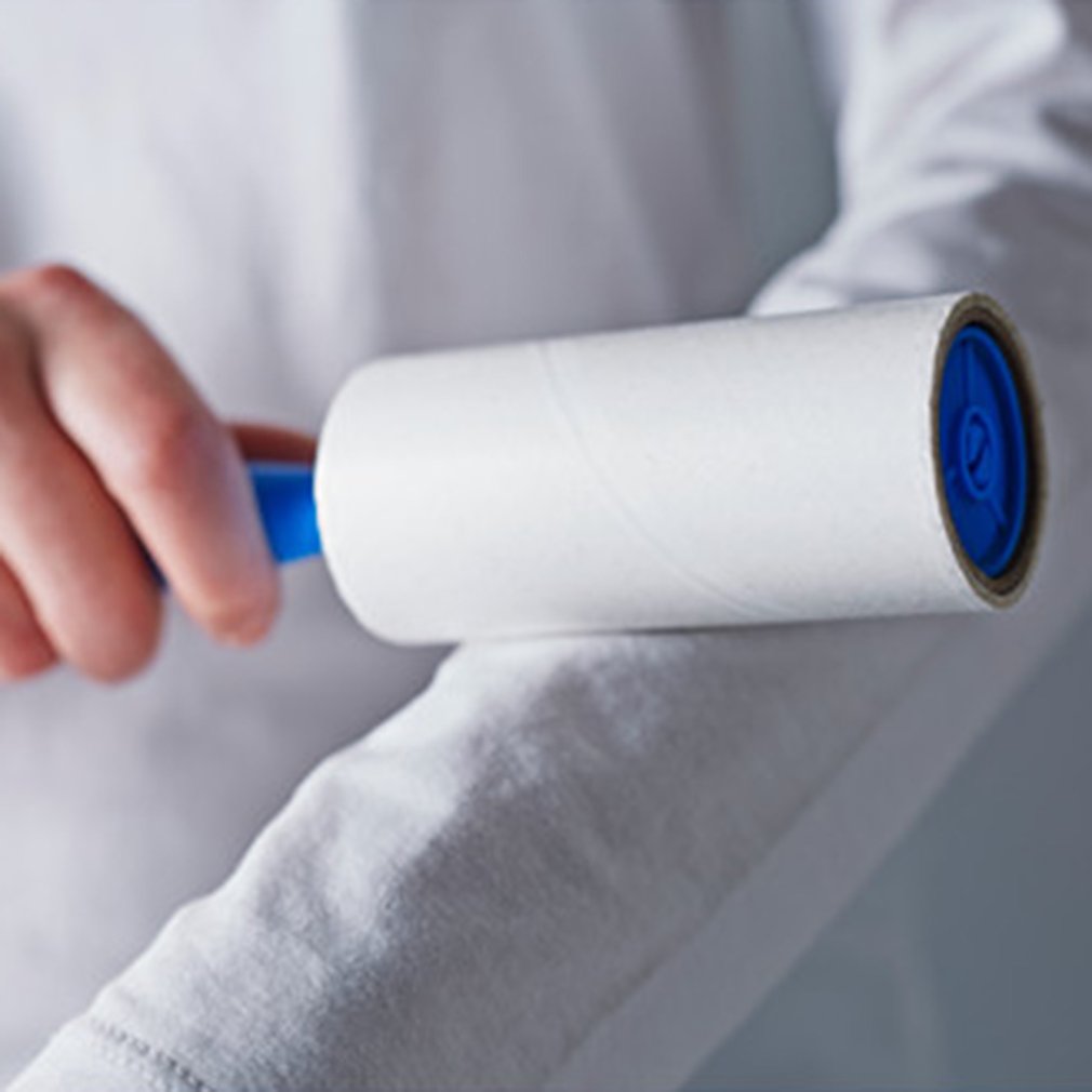 Paper Roll Clothes Hair Remover Sticky Hair Roller Sticky Paper Portable Clothing Dusting Sticker Hair Roller Cleaning Brush