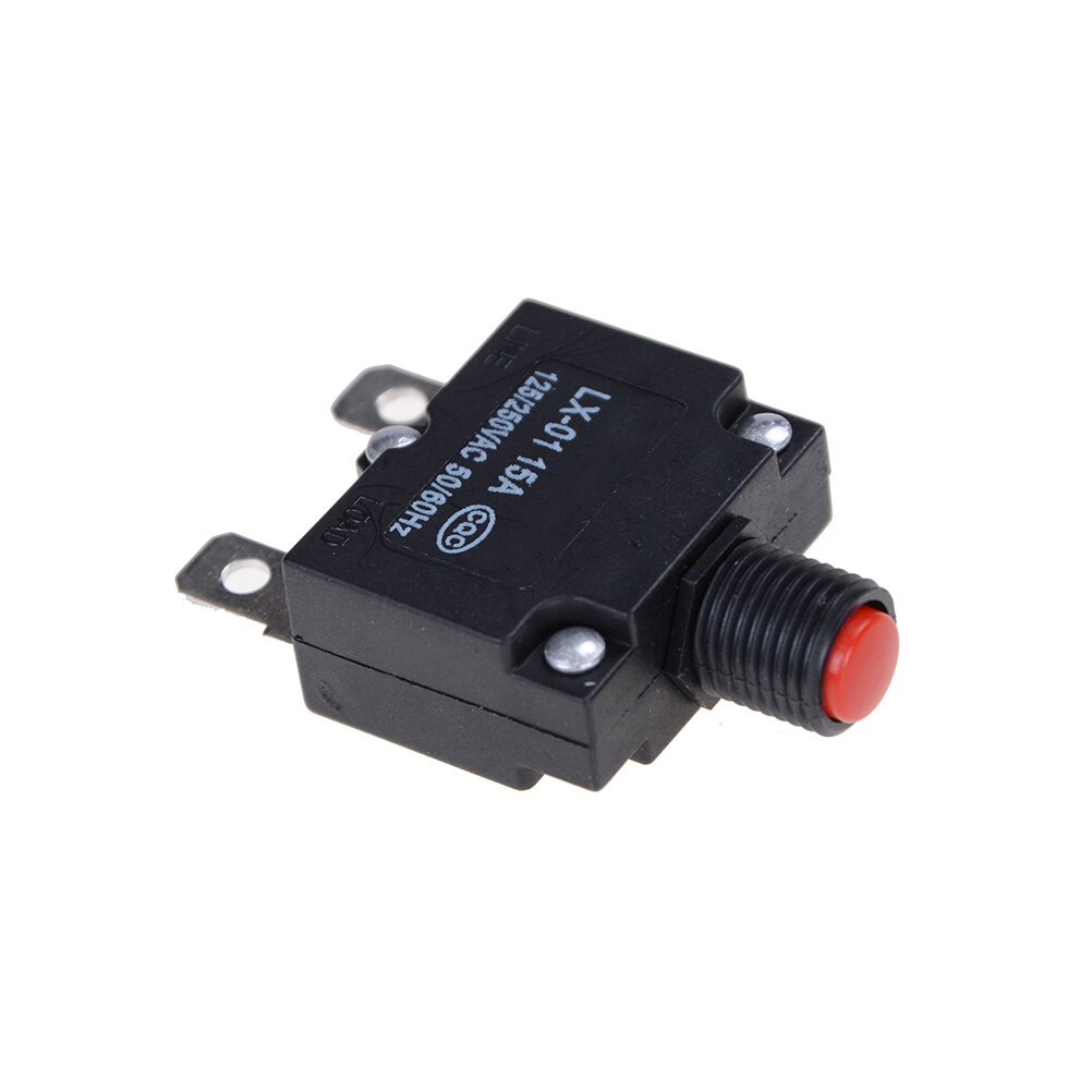 Thermal Switch Circuit Breaker Overload Protector 15A Overload Switch 125/250V AC