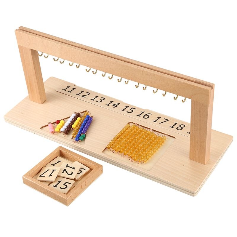 Matchende tavle med perle stativ matematisk drift pædagogisk legetøj børnehave matematik tidlige uddannelsesmidler