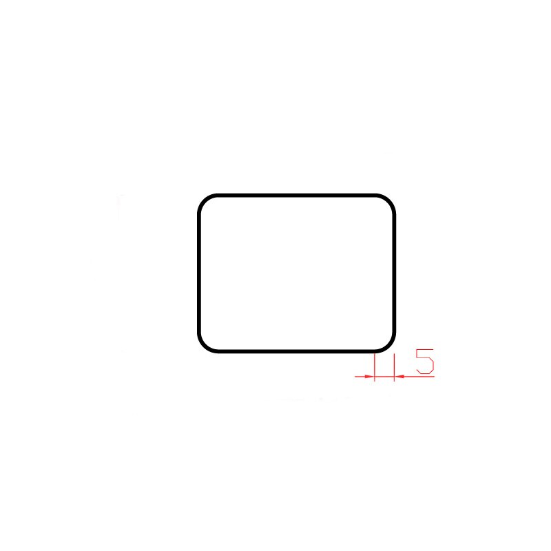 Japan Steel Square with Round Edge Shaped Hole Punch Cutter DIY Leather Paper Craft Die Cutting Hand Hollow Punch Tool 20-50mm