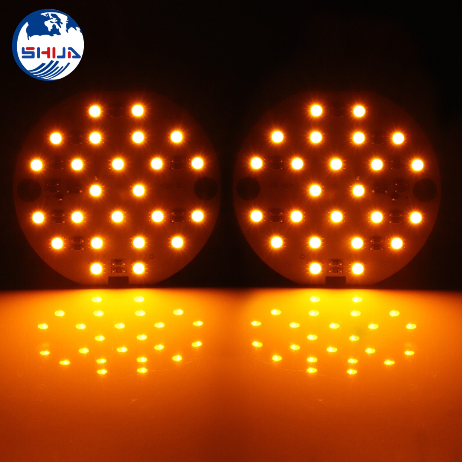 2pcs 3" Bulb 1156 LED Turn Signal Panel Light Amber For Harley Touring Road King Electra Road Ultra Glide Softails 86-14