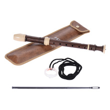 Detachable Soprano Recorder German Style 8 Hole Key of C Wind Musical Instrument with Cleaning Rod Carrying Bag for Student