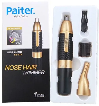 Nase Haars ch neider Hals Rasieren Männer kleine Rasiermesser Bart Gesicht Haare Trimer für Nase Paiter ES-518 elektrische Augenbrauen Trimmer: Ursprünglich Titel