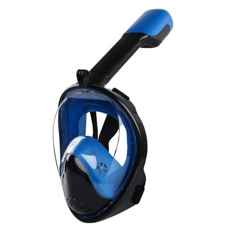 Máscara de buceo de cara completa Gafas Anti niebla con montura de cámara bajo el agua máscara de natación Snorkel de vista amplia para adultos jóvenes