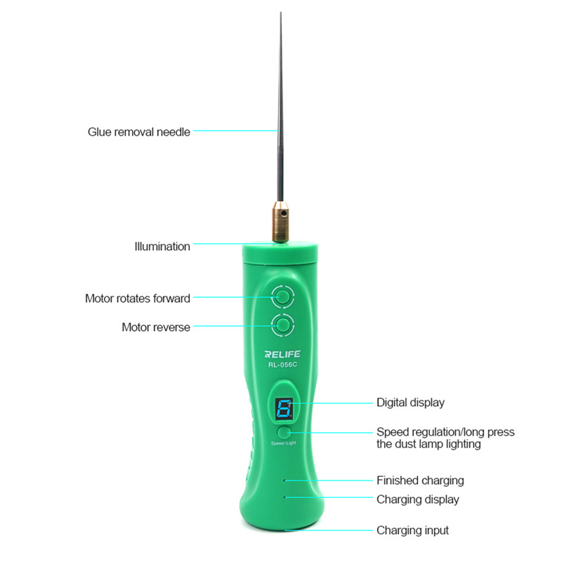 RELIFE – dissolvant de colle Intelligent RL-056C RL-056D, avec écran LCD de téléphone portable à 6 vitesses, Machine de découpe de dégommage OCA: GOLD