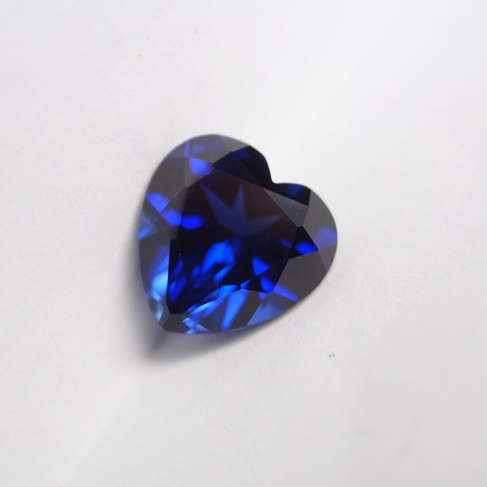 Herz schneiden königlich Blau Saphir 8 stücke 4x4mm Kleine Größe 34# Korund AAAAA verlieren Edelstein