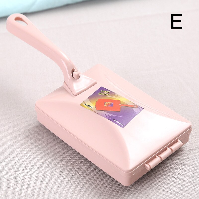 Household House Cleaning Brush Carpet Quilt Clean Tool With Handle Two-Wheel Brush Bedroom Floor Household Cleaning Supplies: E