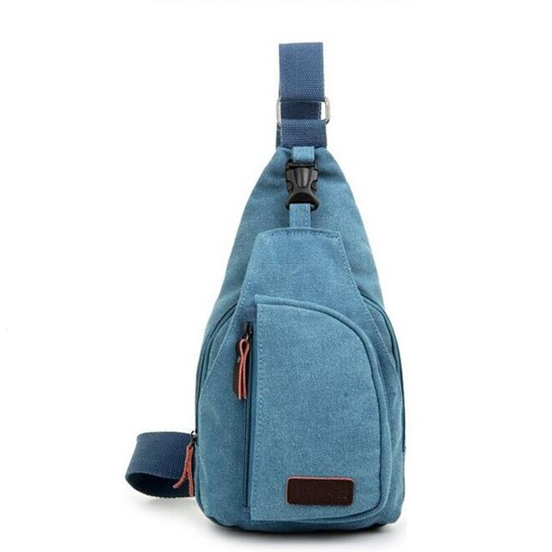 Handige schoudertas voor mannen, casual reistas van canvas, schoudertas voor mannen, 5 kleuren, bolsos: Blauw