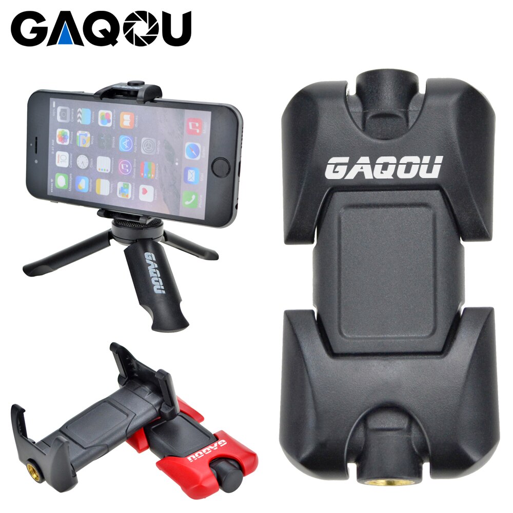 GAQOU adattatore universale per Mini treppiede per supporto per telefono cellulare Clipper per telefono cellulare per iPhone staffa per Smartphone Samsung