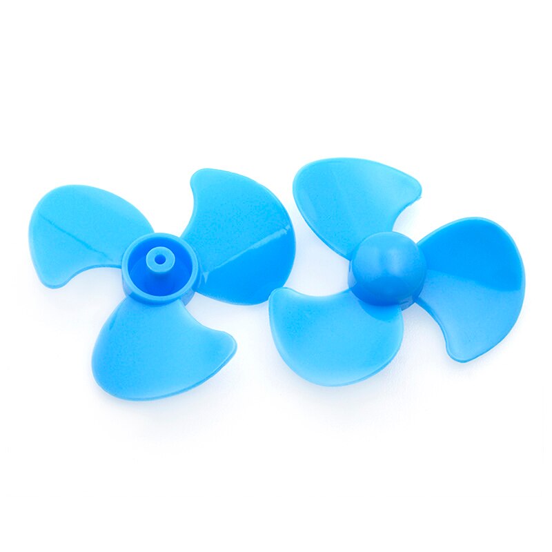 1 conjunto dc micro 130 motor de engrenagem com lâmina de ventilador pequena hélice 3-6v para arduino experiência diy: 2-fan blue