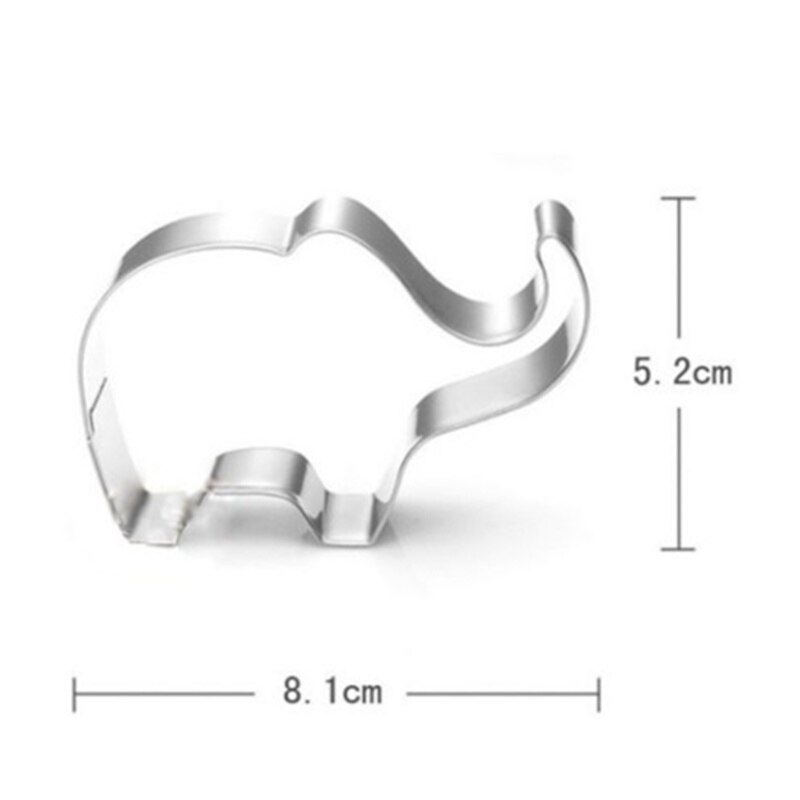 1Pc Animal Olifant Vorm Snoepgoed Biscuit Cookie Cutters Cake Decorating Gereedschap Candy Sugar Craft Chocolade Bakken Mallen