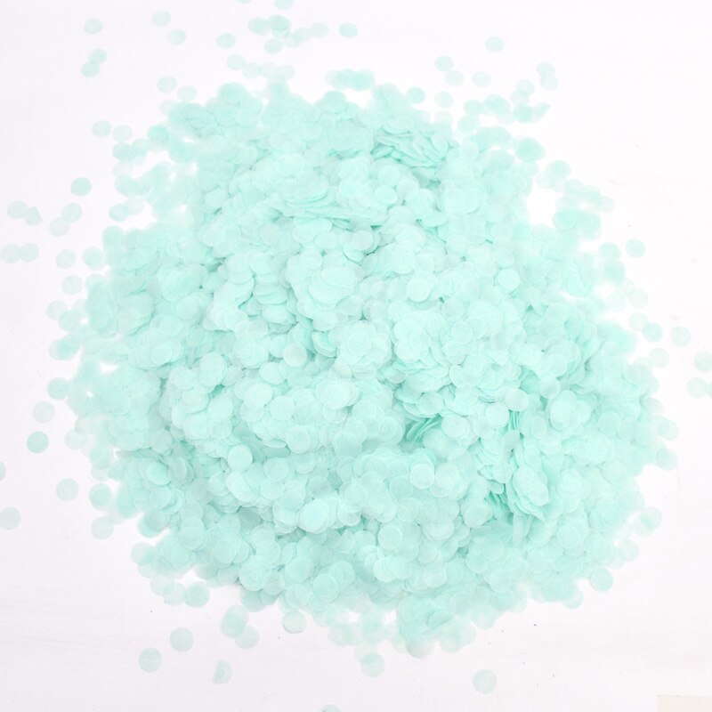 30g pastell konfetti papper konfetti pastell regnbåge enhörning födelsedagsfest dekoration bröllop baby shower kön avslöja servis: 5 tiffany blå